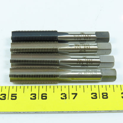 OSG 3/8"-18 NF Straight Flute Bottoming Tap 4F USA Lot of 4