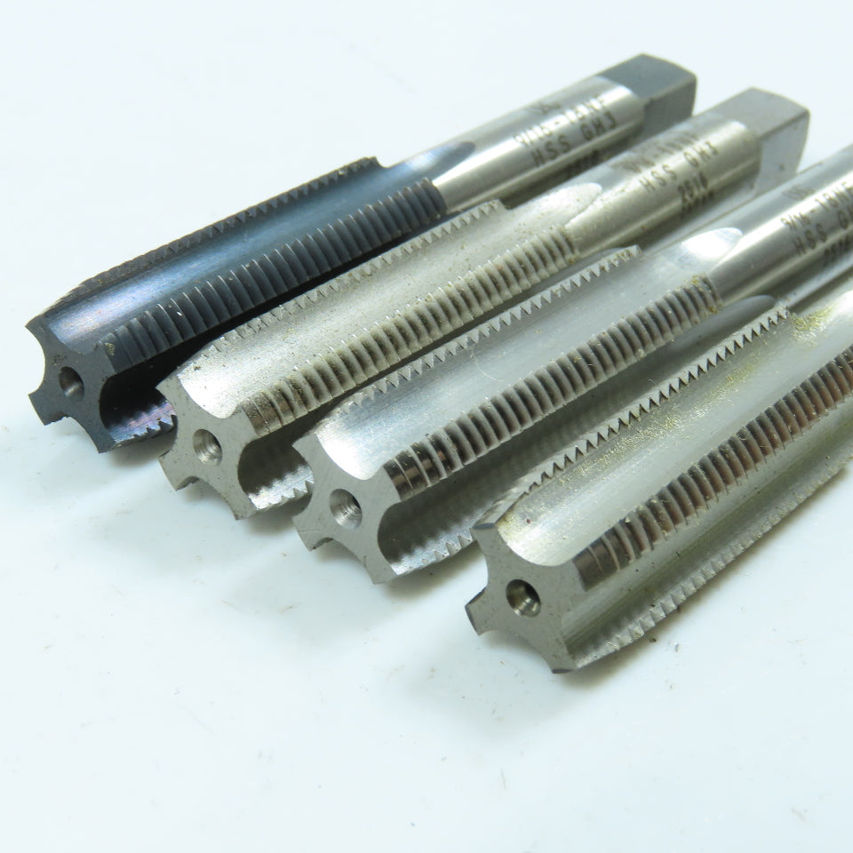 OSG 3/8"-18 NF Straight Flute Bottoming Tap 4F USA Lot of 4