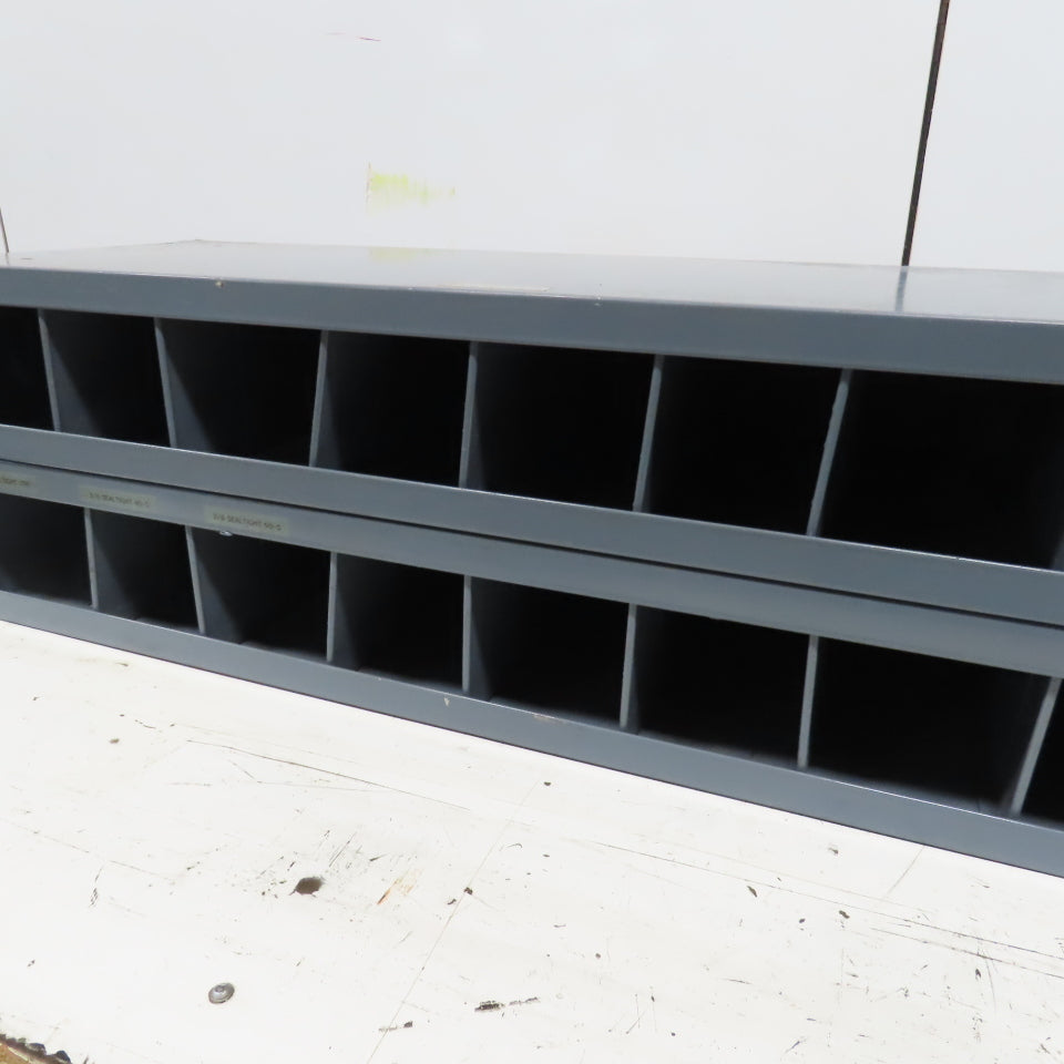 Durham 16 Opening Storage Parts Bin Cabinet 34" L x 12"D x 10-1/2" H