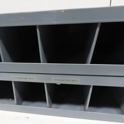 Durham 16 Opening Storage Parts Bin Cabinet 34" L x 12"D x 10-1/2" H