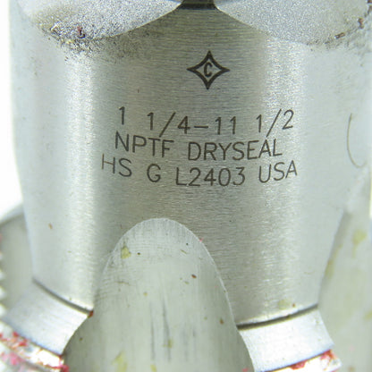 Cleveland 1-1/4"-11 1/2 NPTF Straight Flute Taper Pipe Tap 6F USA