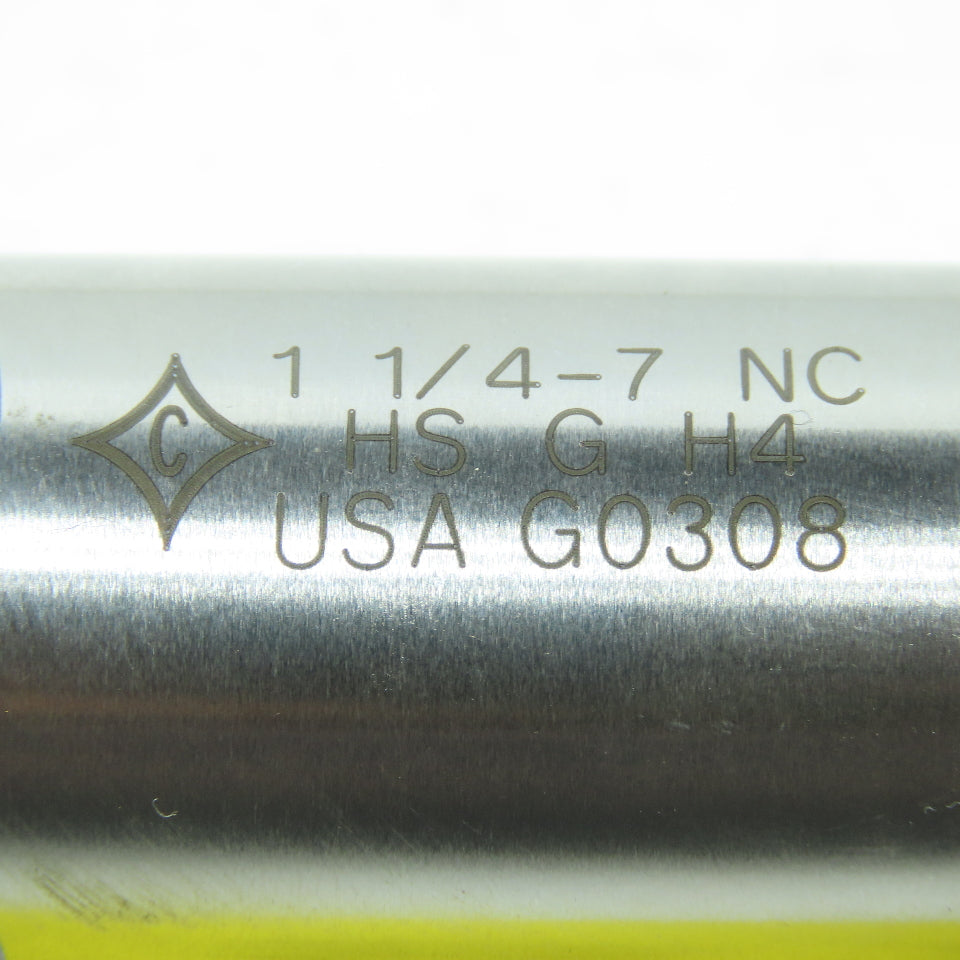 Cleveland 1-1/4"-11 1/2 NPTF Straight Flute Bottoming Tap 4F USA