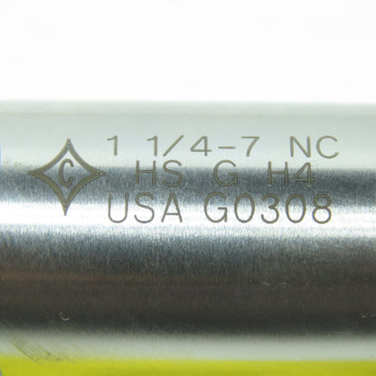 Cleveland 1-1/4"-11 1/2 NPTF Straight Flute Bottoming Tap 4F USA