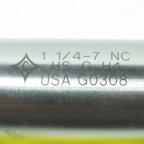 Cleveland 1-1/4"-11 1/2 NPTF Straight Flute Bottoming Tap 4F USA