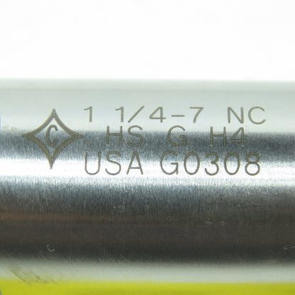 Cleveland 1-1/4"-11 1/2 NPTF Straight Flute Bottoming Tap 4F USA