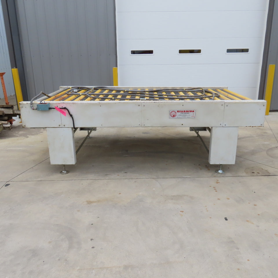 Giardina 22060 58"x116" Power Roller Automation Transfer Conveyor 15FPM 208-480V