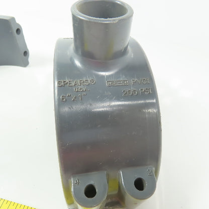 Spears <-- 6" x1" PVC Saddle 200PSI Missing Bolts