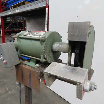 6" 110V Bench Grinder Wire Brush Wheel On Pedestal Stand