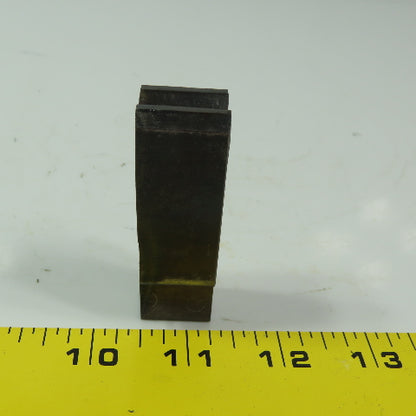 7/8" Press Brake 90° Forming V Angle Die Block 1/2" Tang 2-1/2"H x " 7/8Thick