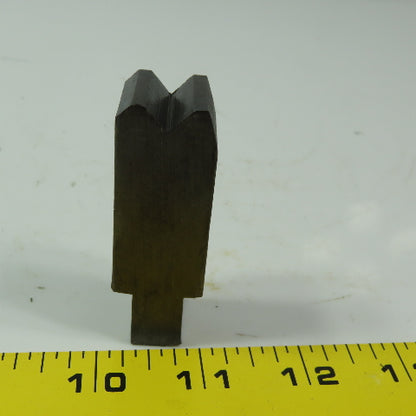 7/8" Press Brake 90° Forming V Angle Die Block 1/2" Tang 2-1/2"H x " 7/8Thick
