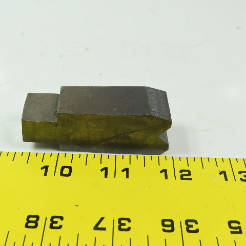 7/8" Press Brake 90° Forming V Angle Die Block 1/2" Tang 2-1/2"H x " 7/8Thick