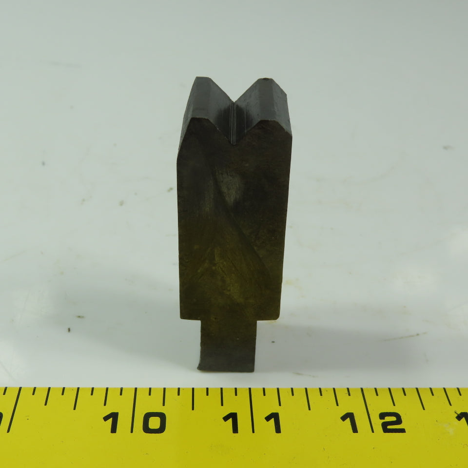 7/8" Press Brake 90° Forming V Angle Die Block 1/2" Tang 2-1/2"H x " 7/8Thick