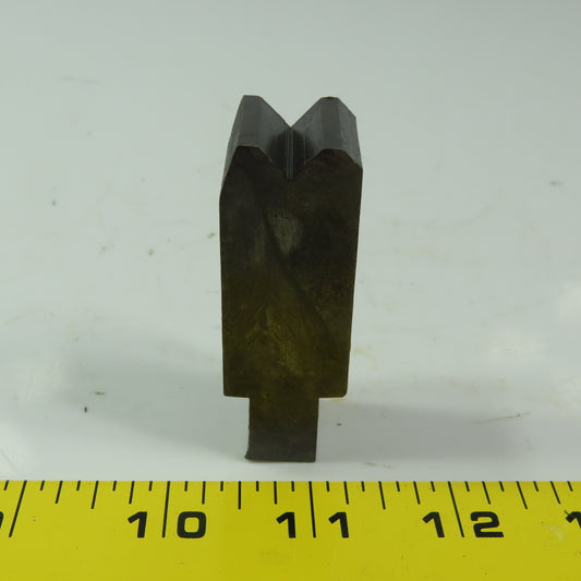 7/8" Press Brake 90° Forming V Angle Die Block 1/2" Tang 2-1/2"H x " 7/8Thick