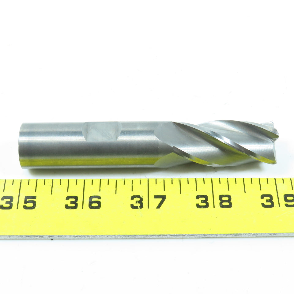 Fullerton 3/4" Square End Mill 4 Flute Center Cutting 1-5/8" LOC 4" OAL