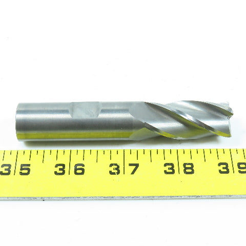 Fullerton 3/4" Square End Mill 4 Flute Center Cutting 1-5/8" LOC 4" OAL