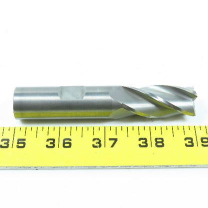 Fullerton 3/4" Square End Mill 4 Flute Center Cutting 1-5/8" LOC 4" OAL