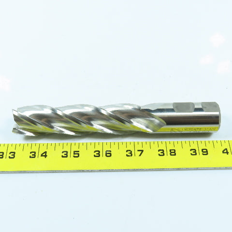 Niagara 1" Square End Mill 4 Flute Non Center Cutting 6-1/2" OAL
