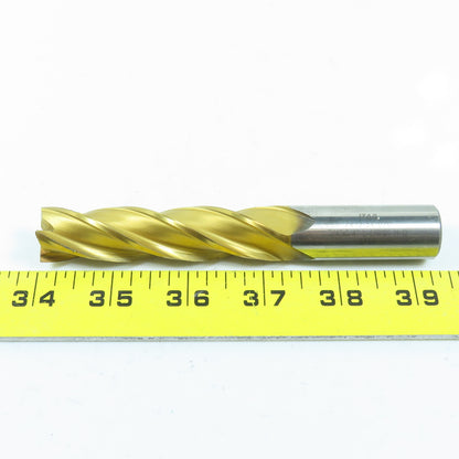 Izar 3/4" Square End Mill 4 Flute Center Cutting 5-1/4" OAL TiN Coated