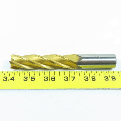 Izar 3/4" Square End Mill 4 Flute Center Cutting 5-1/4" OAL TiN Coated