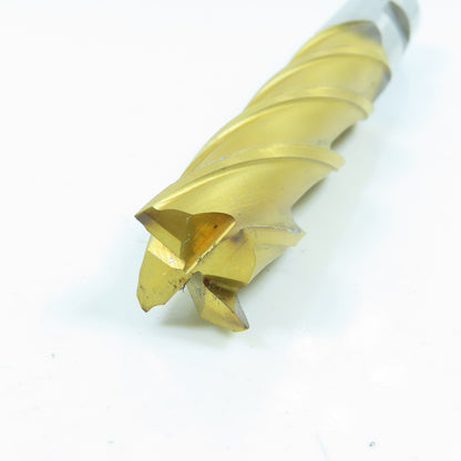 Izar 3/4" Square End Mill 4 Flute Center Cutting 5-1/4" OAL TiN Coated