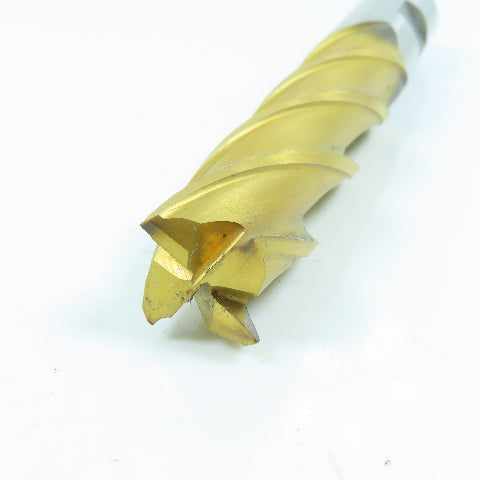 Izar 3/4" Square End Mill 4 Flute Center Cutting 5-1/4" OAL TiN Coated