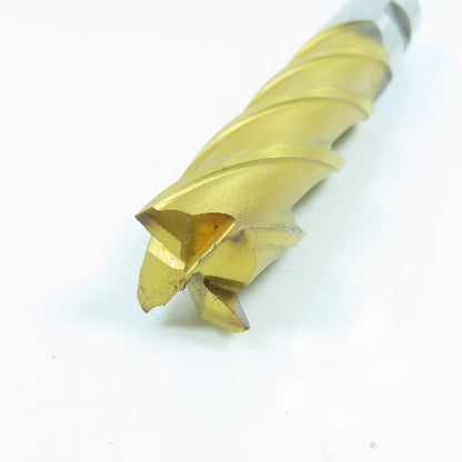 Izar 3/4" Square End Mill 4 Flute Center Cutting 5-1/4" OAL TiN Coated