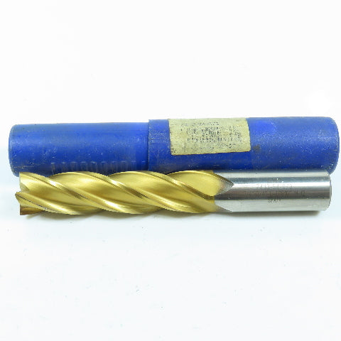 Izar 3/4" Square End Mill 4 Flute Center Cutting 5-1/4" OAL TiN Coated