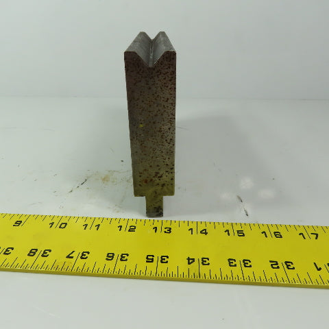 8" Press Brake 90° Forming V Angle Die Block 1/2" Tang 4-3/4"H x 1-1/4" T