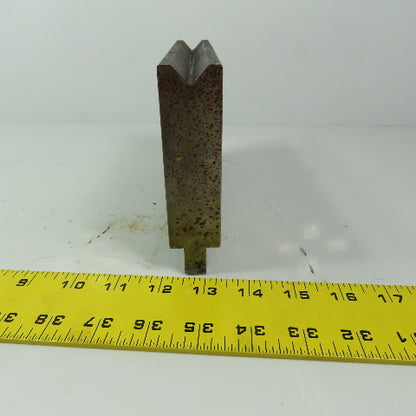 8" Press Brake 90° Forming V Angle Die Block 1/2" Tang 4-3/4"H x 1-1/4" T