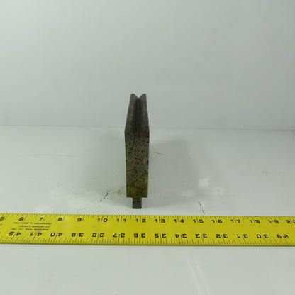 8" Press Brake 90° Forming V Angle Die Block 1/2" Tang 4-3/4"H x 1-1/4" T