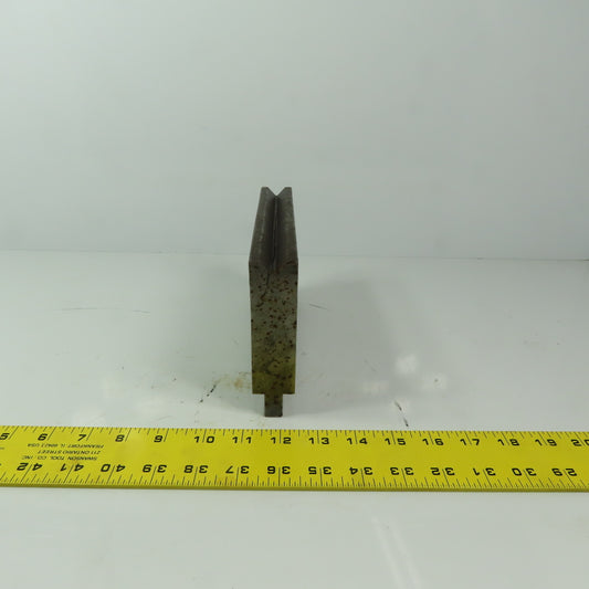 8" Press Brake 90° Forming V Angle Die Block 1/2" Tang 4-3/4"H x 1-1/4" T
