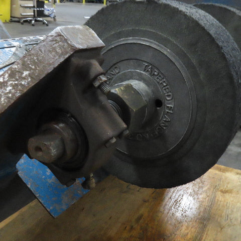Rand Bright Horizontal Centerless Grinding Buffing Head Assembly 10Hp 1740 RPM