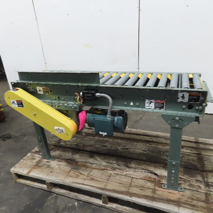 Hytrol 14" x 59" Belt Driven Live Roller Conveyor .5Hp 208-230/460V 48.5FPM