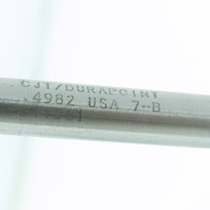 CJT Durapoint .4984" Straight 6 Flute Chucking Reamer Shank 8" OAL