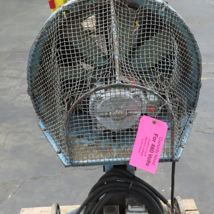 Amtek 8L-21 DeBothezat 20" Mobile High Velocity Axial Fan 208-230/480V 1750RPM