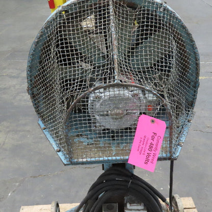 Amtek 8L-21 DeBothezat 20" Mobile High Velocity Axial Fan 208-230/480V 1750RPM