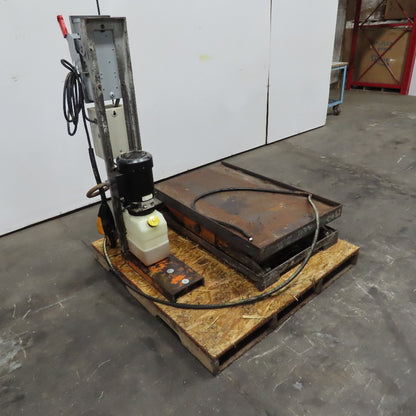 1 Ton 2000Lbs. 42" x 26" Electric Lift Table 10-33" Height 480V 3Ph