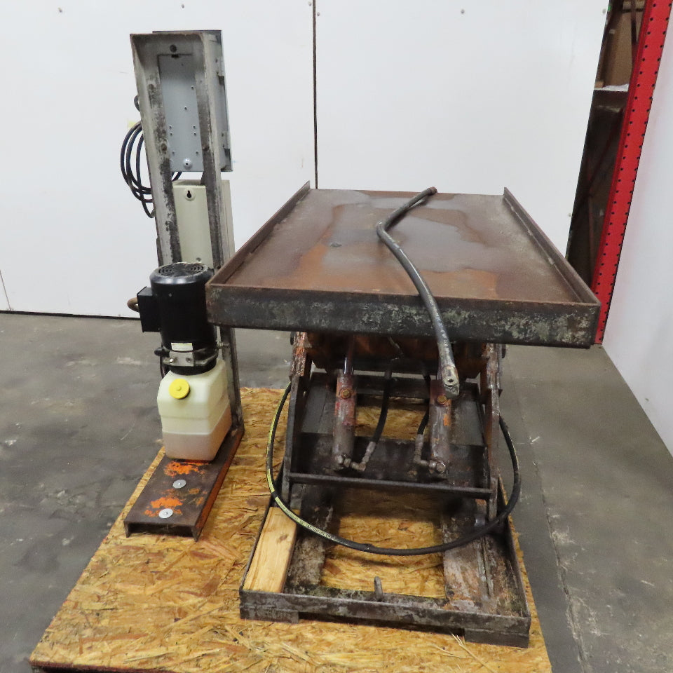 1 Ton 2000Lbs. 42" x 26" Electric Lift Table 10-33" Height 480V 3Ph