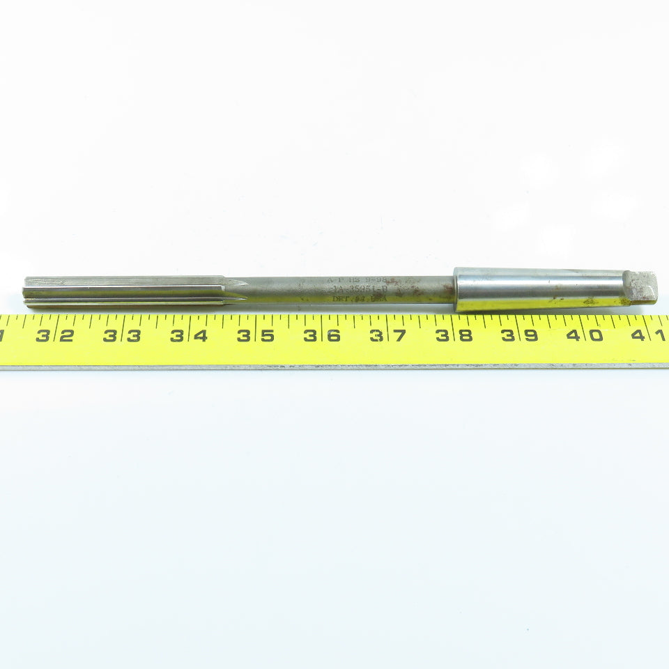 1/2" Straight 6 Flute Reamer MT2 Morse Taper Shank 3" LOC 9-3/4" OAL