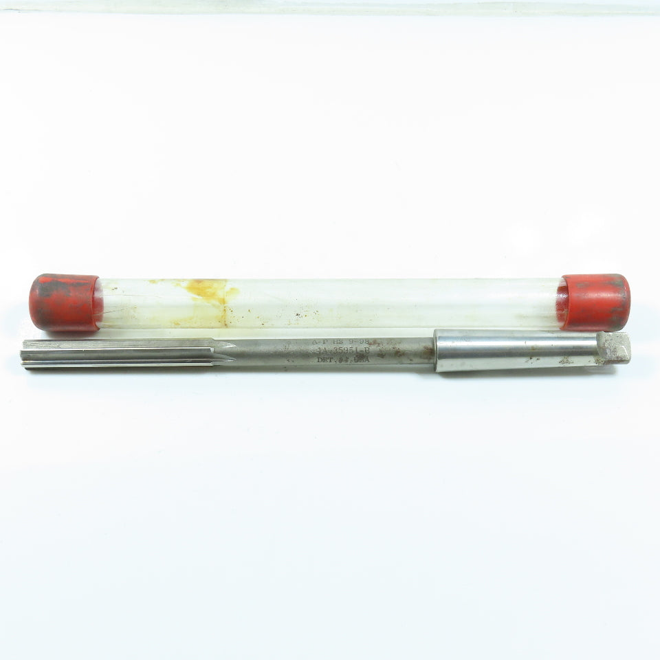 1/2" Straight 6 Flute Reamer MT2 Morse Taper Shank 3" LOC 9-3/4" OAL