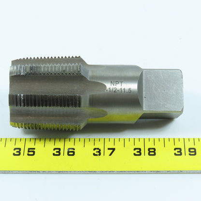 Wells Tools 1-1/2"-11 1/2 NPT Straight Flute Taper Pipe Tap 6F USA