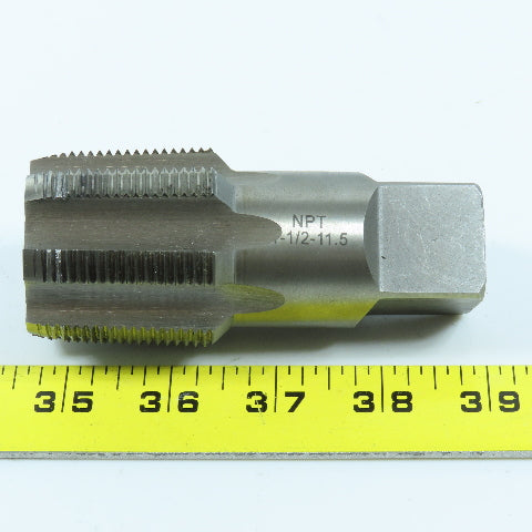 Wells Tools 1-1/2"-11 1/2 NPT Straight Flute Taper Pipe Tap 6F USA
