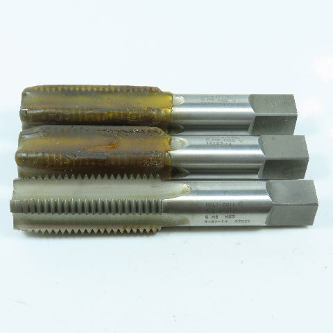Heli-Coil 7/8"-9 Straight Flute Plug Tap 4F 2-1/2" LOC 5-1/8" OAL Lot of 3
