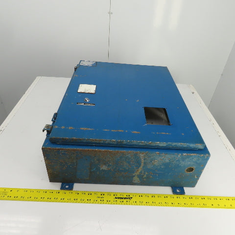 Hoffman 30" x 24" x 8" Wall Mount Electrical Enclosure W/Backplate & Hinged Door