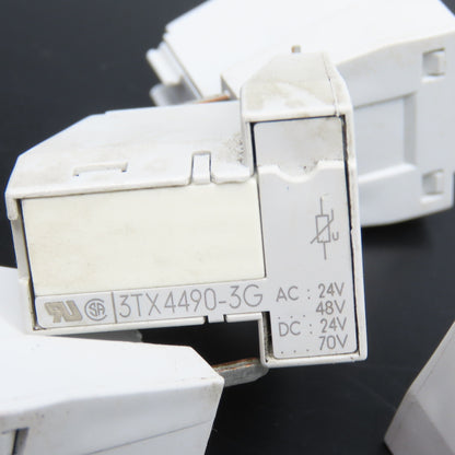 Siemens 3TX4490-3G Plug In Surge Suppressor Module 24/48VAC 24/70VDC Lot Of 6