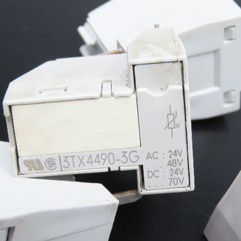 Siemens 3TX4490-3G Plug In Surge Suppressor Module 24/48VAC 24/70VDC Lot Of 6