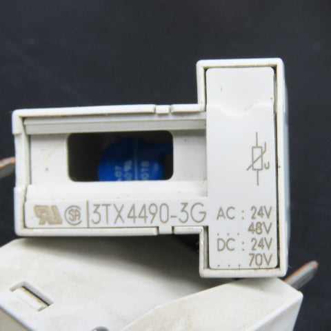 Siemens 3TX4490-3G Plug In Surge Suppressor Module 24/48VAC 24/70VDC Lot Of 6
