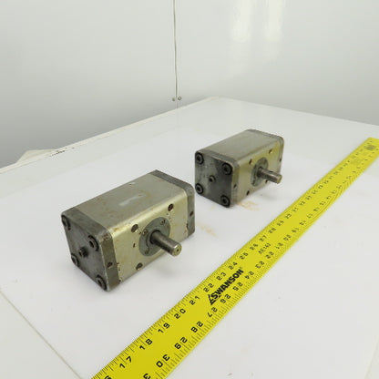 SMC CRA 63-90 Rotary Actuator 17mm Round x 13mm Square Shaft Lot Of 2