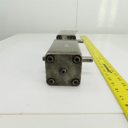 SMC CRA 63-90 Rotary Actuator 17mm Round x 13mm Square Shaft Lot Of 2