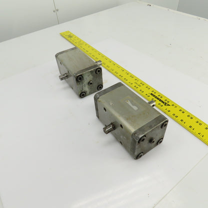 SMC CRA 63-90 Rotary Actuator 17mm Round x 13mm Square Shaft Lot Of 2